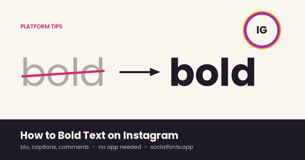 Instagram Still Won't Give You a Bold Button. Do This Instead.